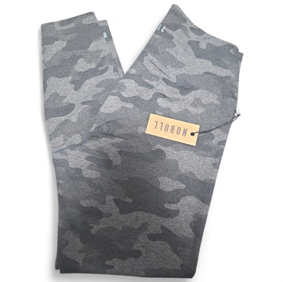NOBULL Women's High-Rise Camo Leggings - Charcoal Gray - Picture 2 of 3